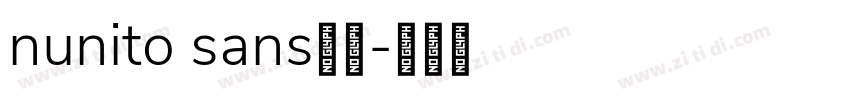 nunito sans字体字体转换
